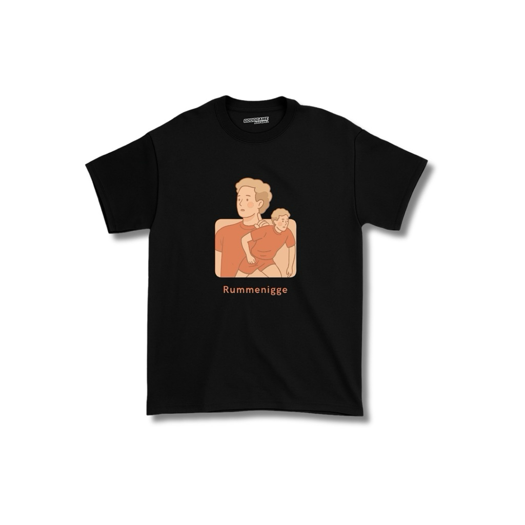 GOODGAME T-Shirt Reguler 24s Kaos Rummenigge Hitam