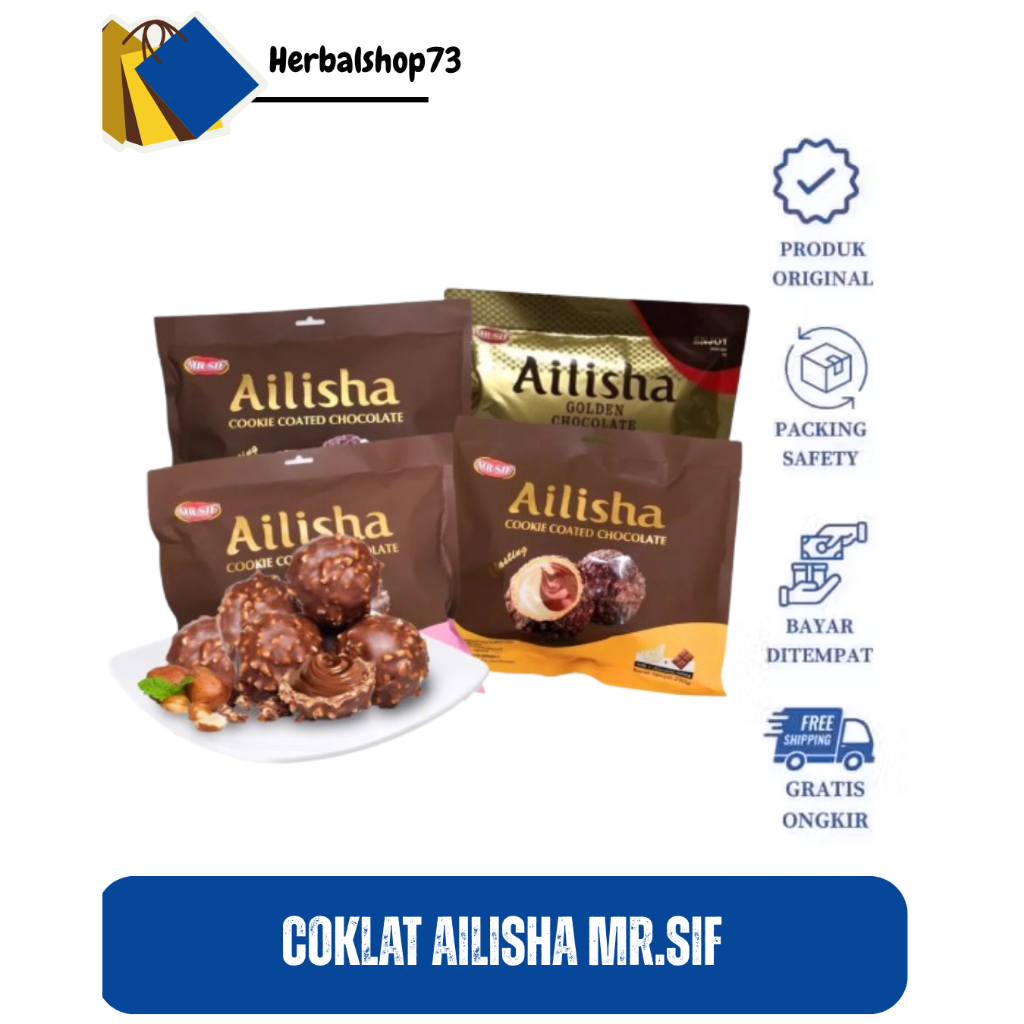 

MR. SIF Golden Cookie Coated Chocolated 200g | Cookies Coklat dengan isian Cream Coklat Lumer