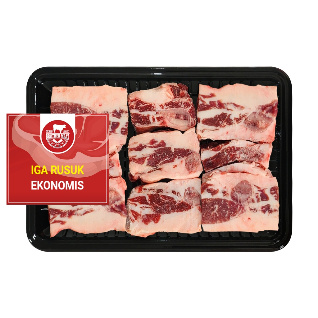 

Shortribs Ekonomis 1kg / Iga Rusuk Sapi - Brothermeatshop