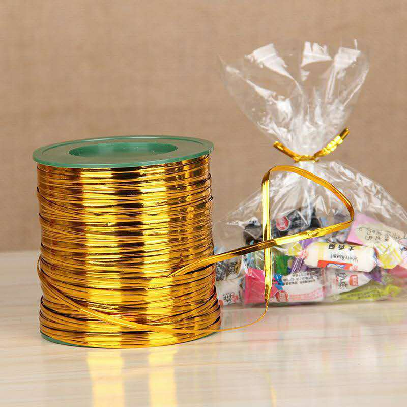 

Tali Kawat Pita Kawat Metalik Sovenir Twist Roll 300 Yard PT08