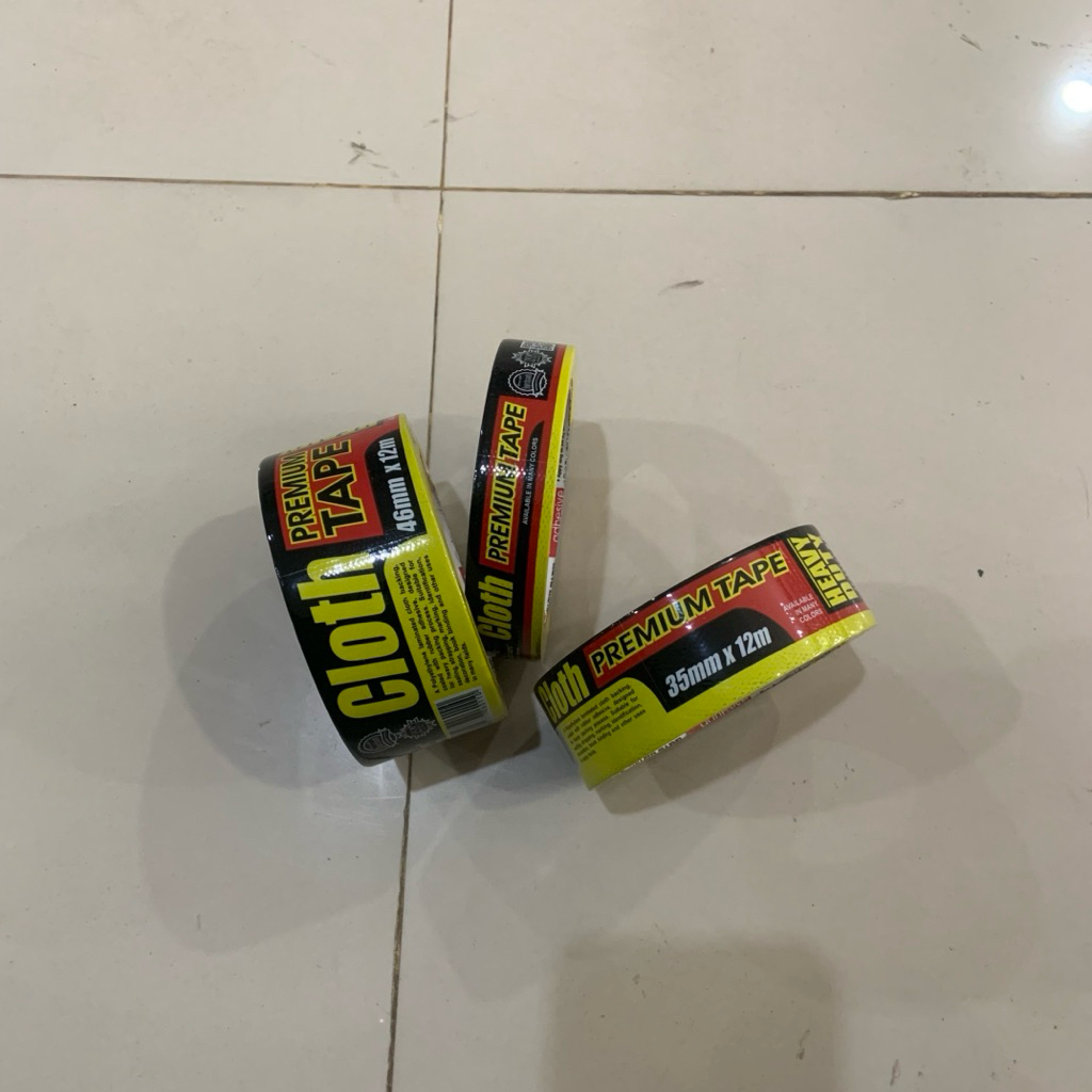 

NACHI Lakban Kain Hitam Isolasi Premium Cloth Tape 1 1.5 2” inch x 12 meter