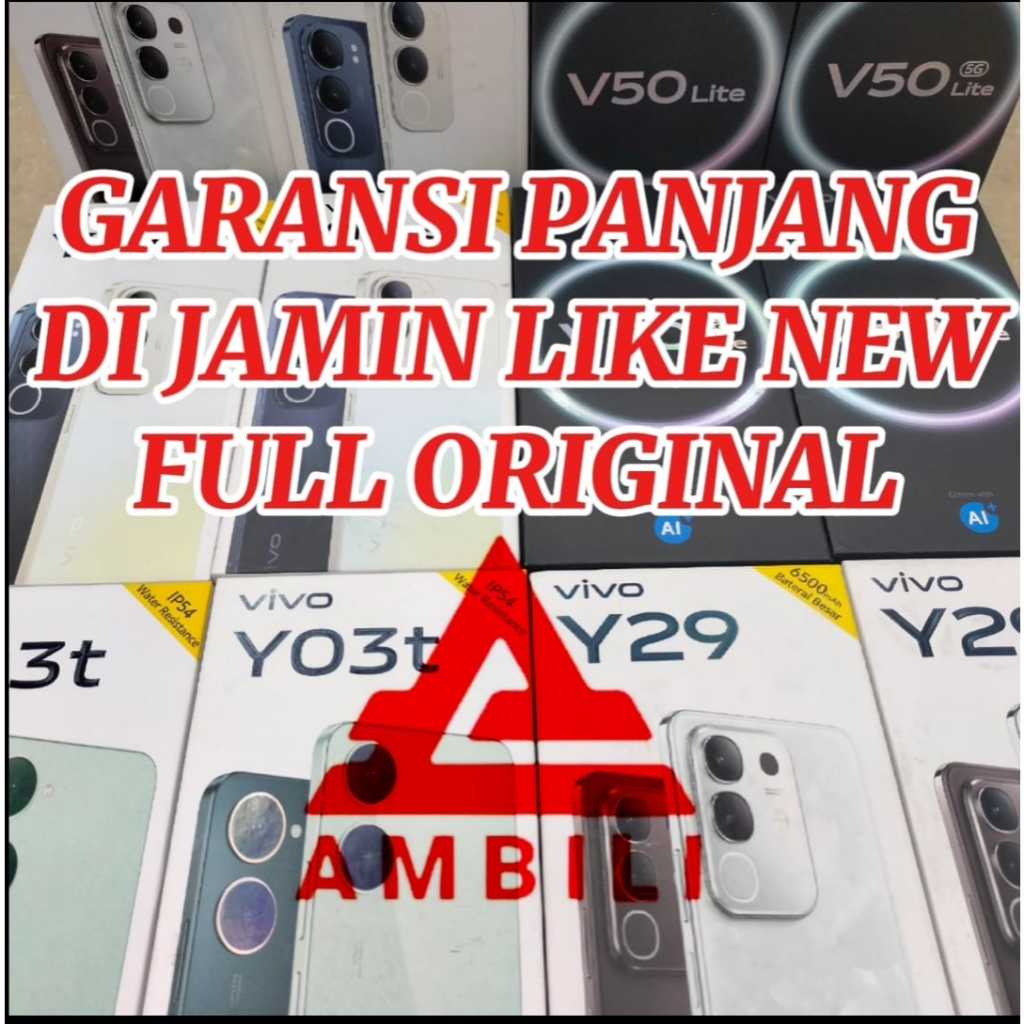 VIVO V50 LITE 5G 8/256 VIVO V50LITE 5G 8/256 SECOND BEKAS GARANSI PANJANG
