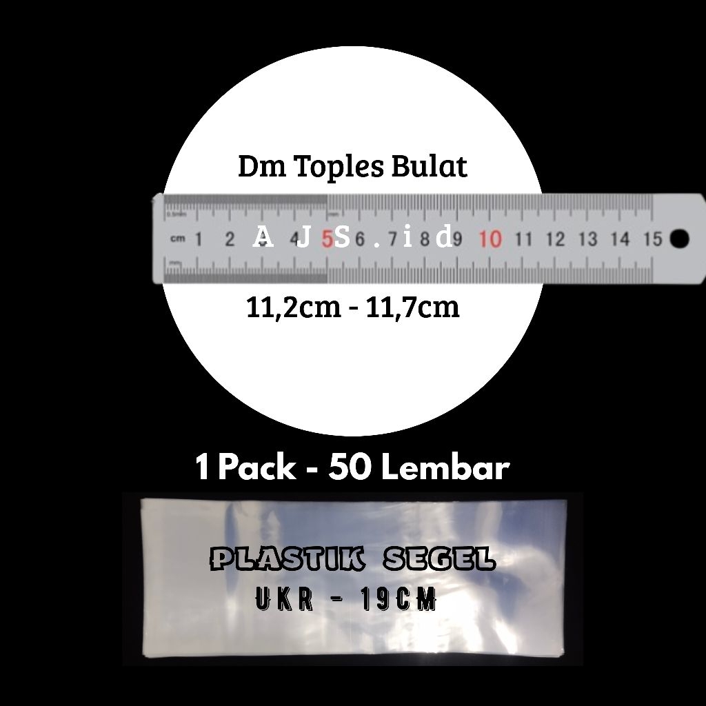 

Plastik Segel Shrink PVC Ukuran 19cm Termurah - Plastik Segel Toples Murah