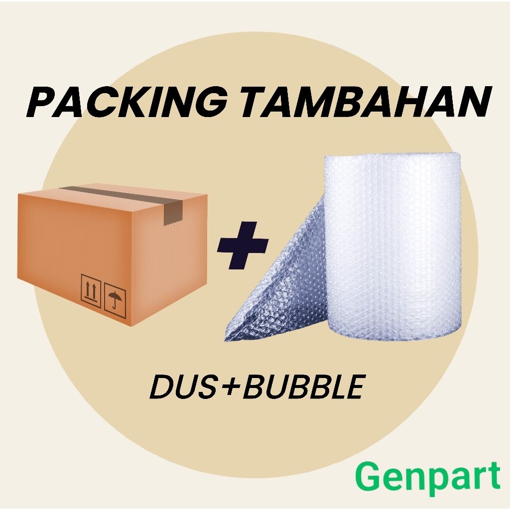 

PACKING TAMBAHAN DUS BUBBLE WRAP EXTRA SAFETY
