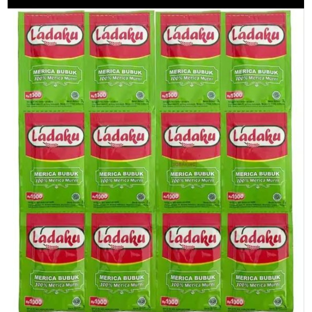 

ladaku merica bubuk kemasan renceng 12 pcs
