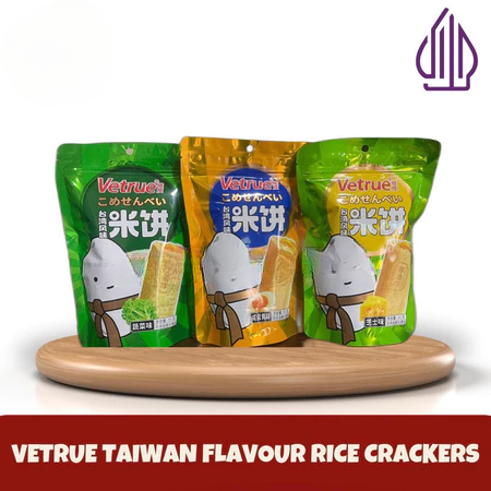 

Halal Vetrue Taiwan Rice Cracker Keripik Beras Cracker Ukuran 65gr