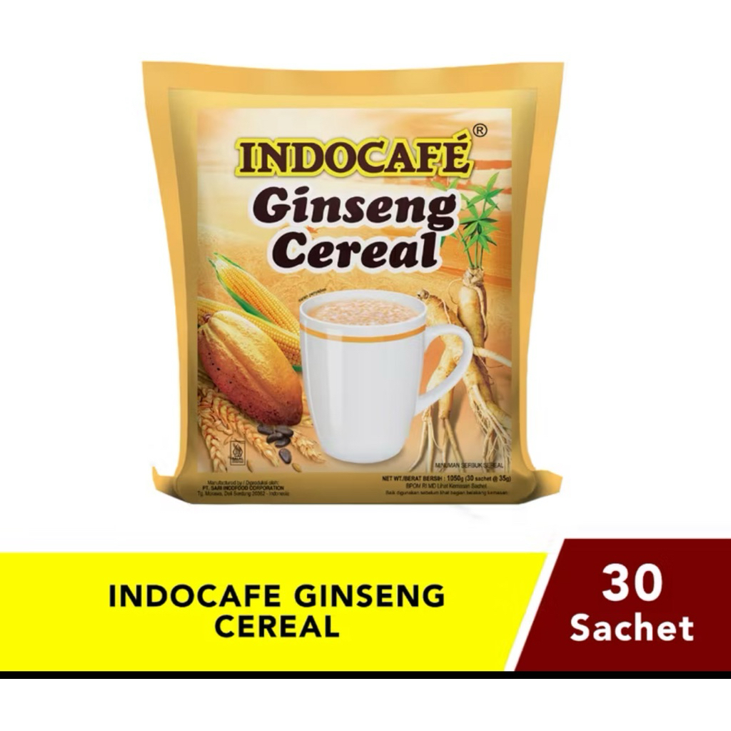 

Indocafe Ginseng Cereal (30 sachet)