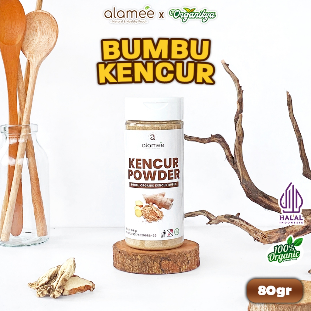 

ALAMEE Kencur Bubuk Bumbu Dapur Organik Murni Asli Tanpa Campuran Powder Spice organikya