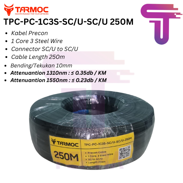 Kabel Precon FO SC 250 M Preconnectorized Dropcore 250 Meter