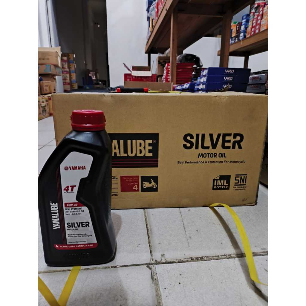 OLI YAMAHA SILVER 800 mL 20-W-40 / OLI YAMALUBE SILVER Asli 100% Official Sumber Cahaya Parts Kaltim