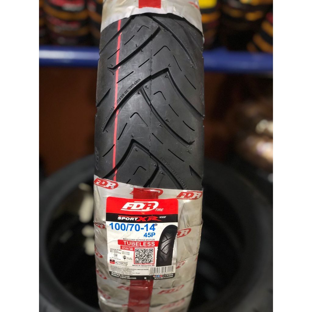 BAN FDR 100/70-14 SPORT XR EVO TUBELESS Ban Motor MIO X RIDE 125, FINO 125, SOUL GT, GEAR 125, MIO Z