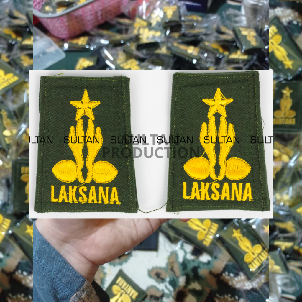 HARGA SEPASANG (2PCS) TKU Penegak Bantara, Laksana dan Pandega (TKU Pramuka) Bahan Kain Spon dan Kar