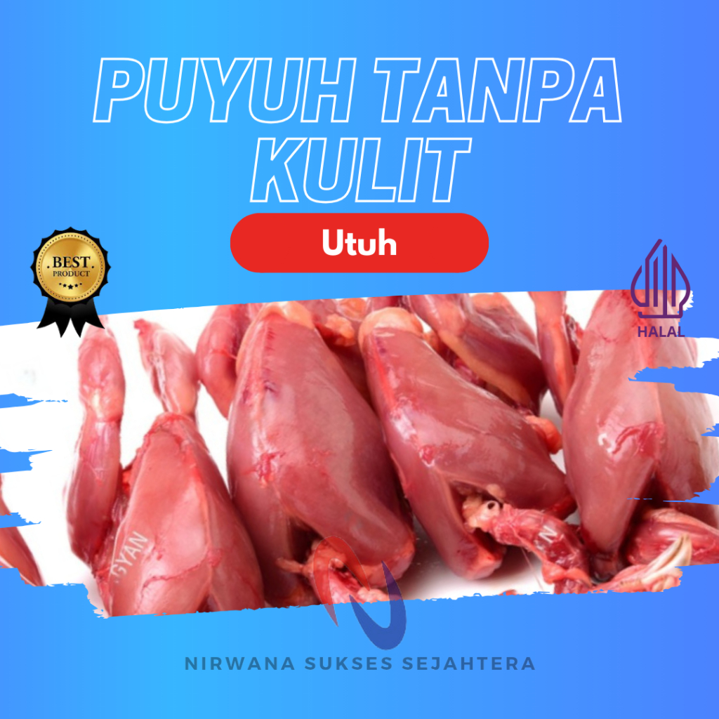 

BURUNG PUYUH UTUH TANPA KULIT / WHOLE QUAIL SKINLESS
