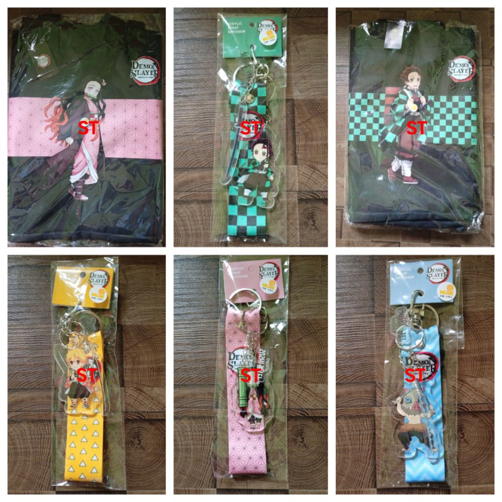 Tom Sushi X Demon Slayer Limited Edition Kimetsu No Yaiba Sushi Tei Totebag Keychain Tanjiro Nezuko 