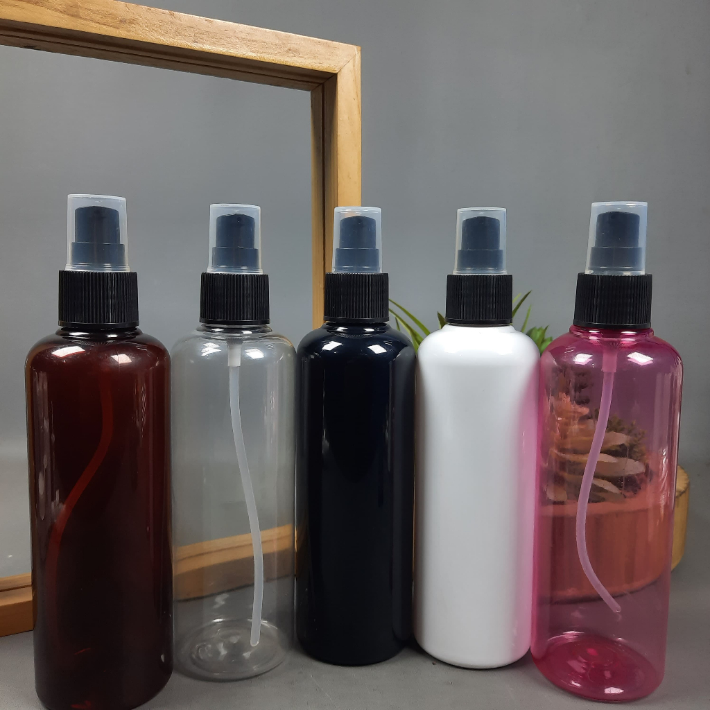 Botol Pump 250 Ml Treatment Hitam / Botol Treatment Pump 250 Ml / Botol Pump 250 Ml
