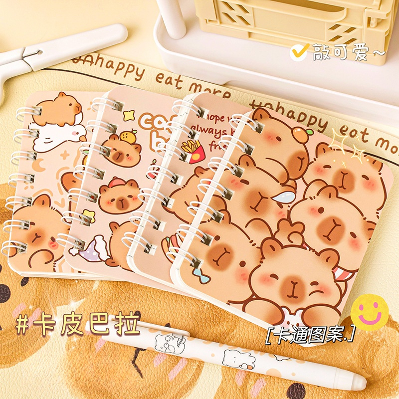 

[DOTDING] 1PC Buku Catatan A7 Portabel Buku tunggal Desain Kartun