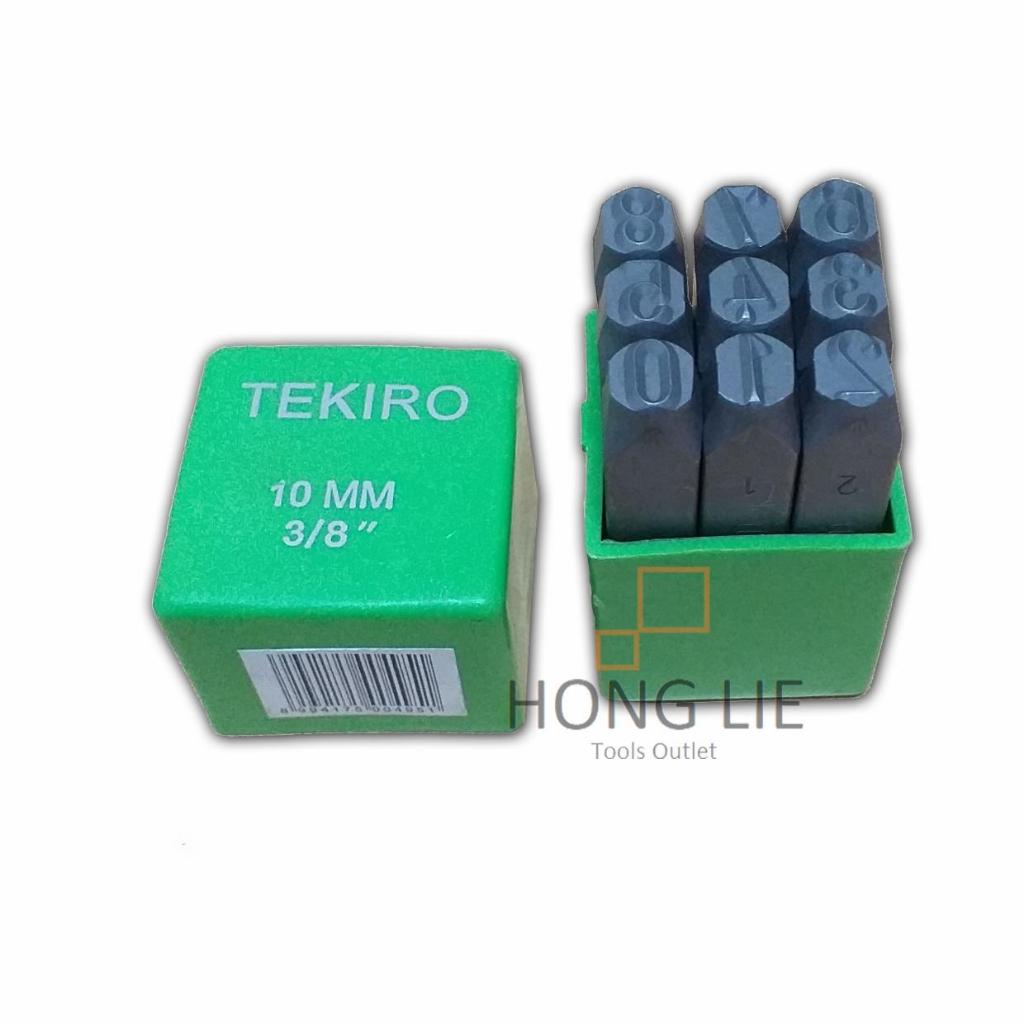 Tekiro Ketok Angka / Nomer / Nomor 10mm / 10 mm