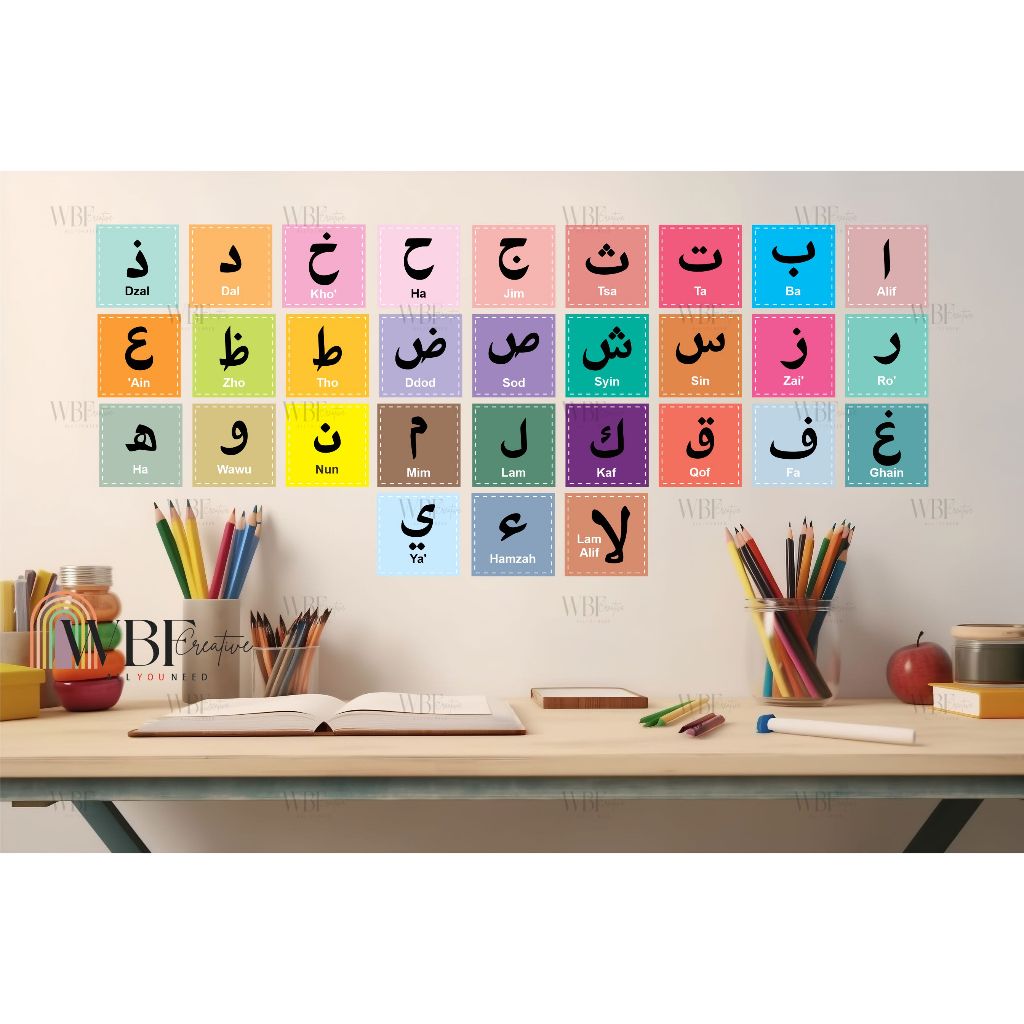

STIKER HURUF HIJAIYAH KECIL (1SET 30 Huruf Hijaiyah)
