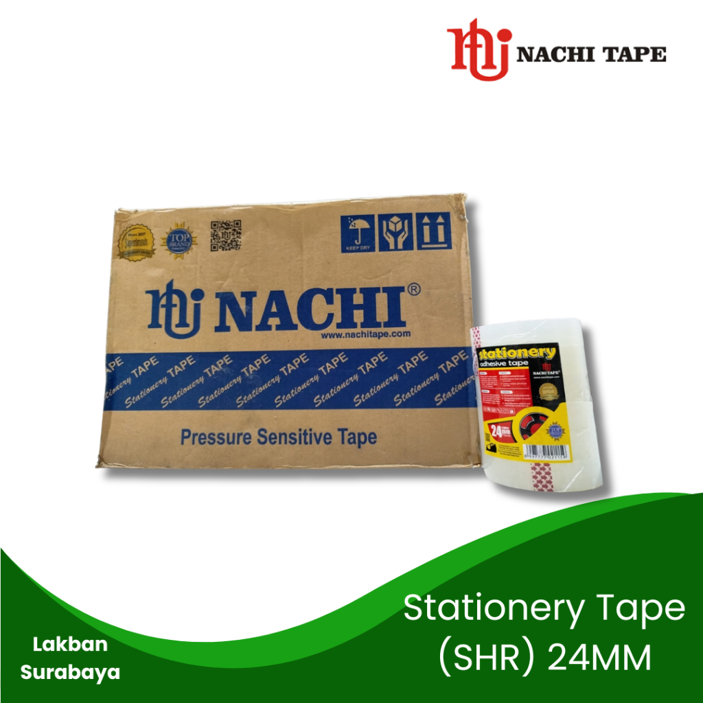 

Isolasi Nachi Stationery 1 inch / 24mm x 72 Yard