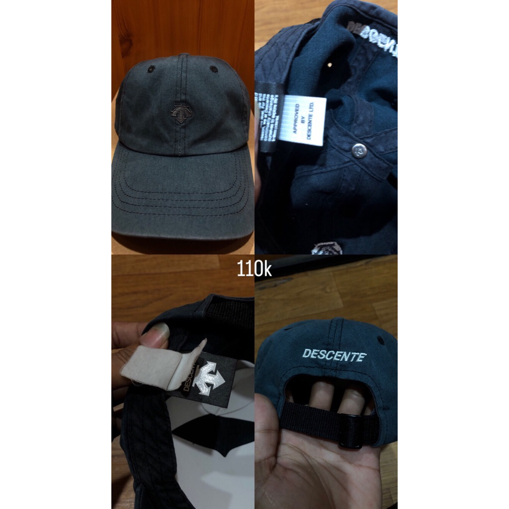 topi second descente full tag warna agak turun