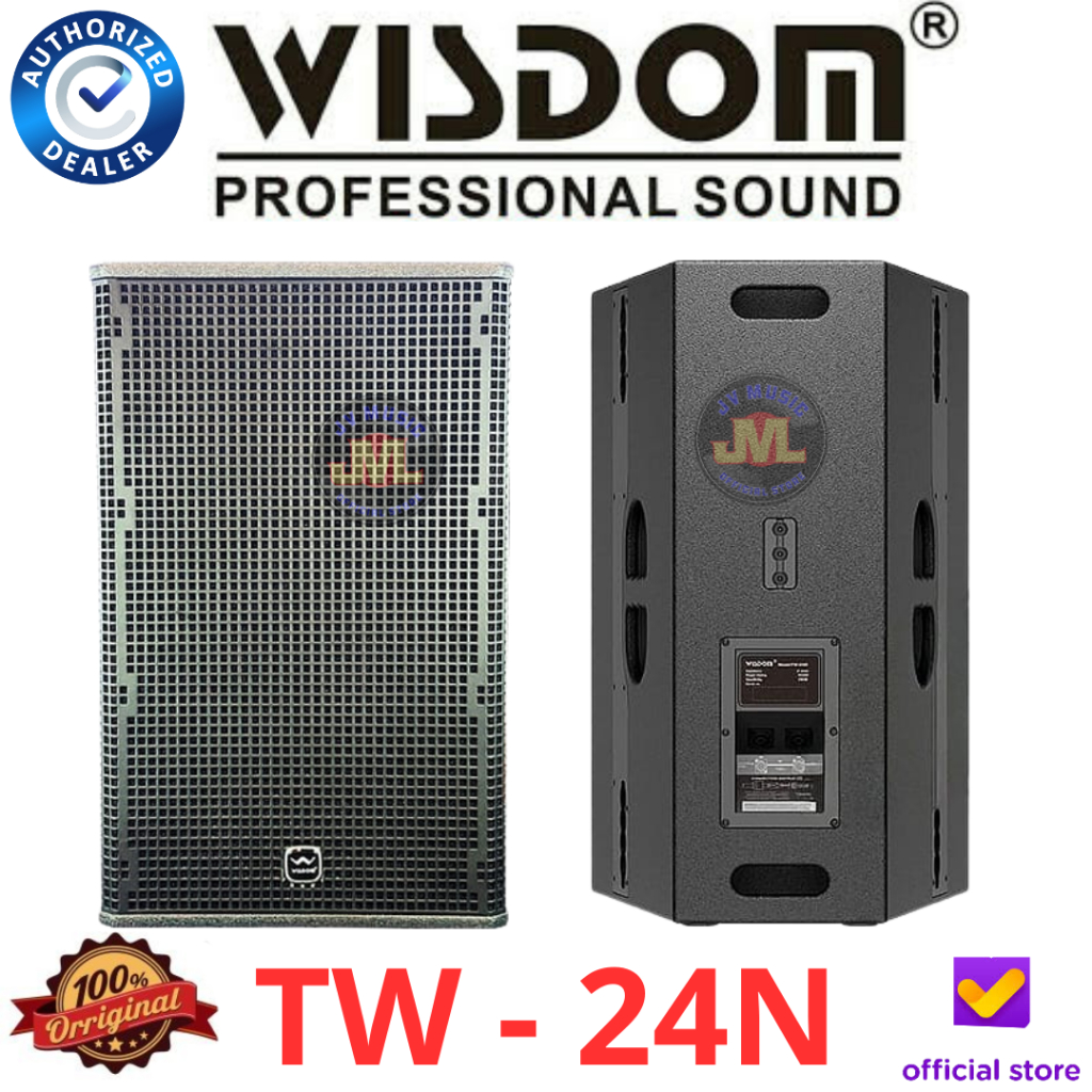 Wisdom TW24N Speaker Pasif Professional TW-24N Neodymium Magnet Original Wisdom tw24n