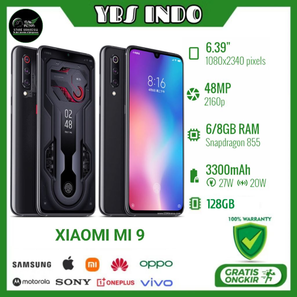Xiaomi Mi 9 Ram 8/128Gb - Smartphone Second Bergaransi