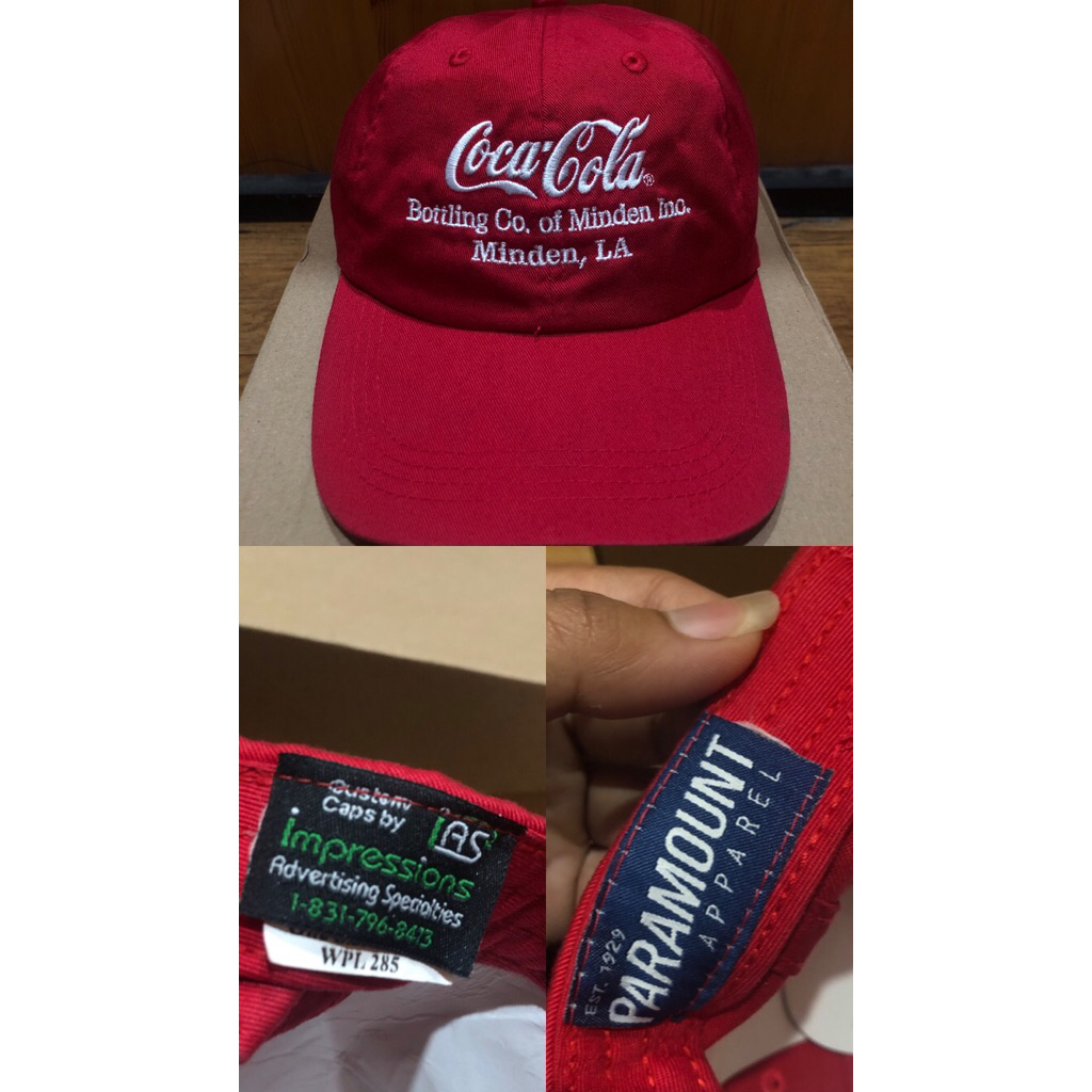 topi second minuman coca cola full tag