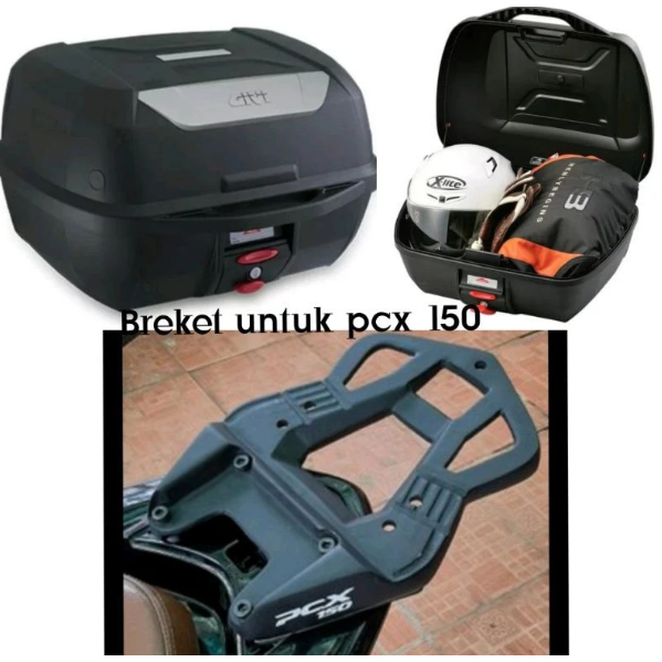 SEPAKET BOX GIVI E 43 / Box Givi E43 NTL DAN BRACKET BOX BREKET PCX 150 PCX 160 NMAX LAMA NMAX NEW N