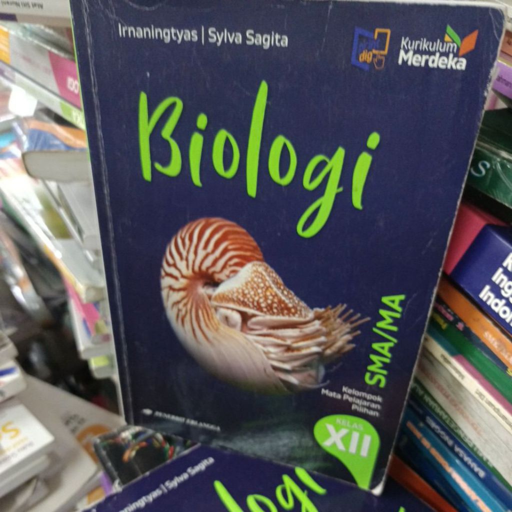 Biologi untuk SMA kelas 12 kurikulum merdeka Erlangga original bekas