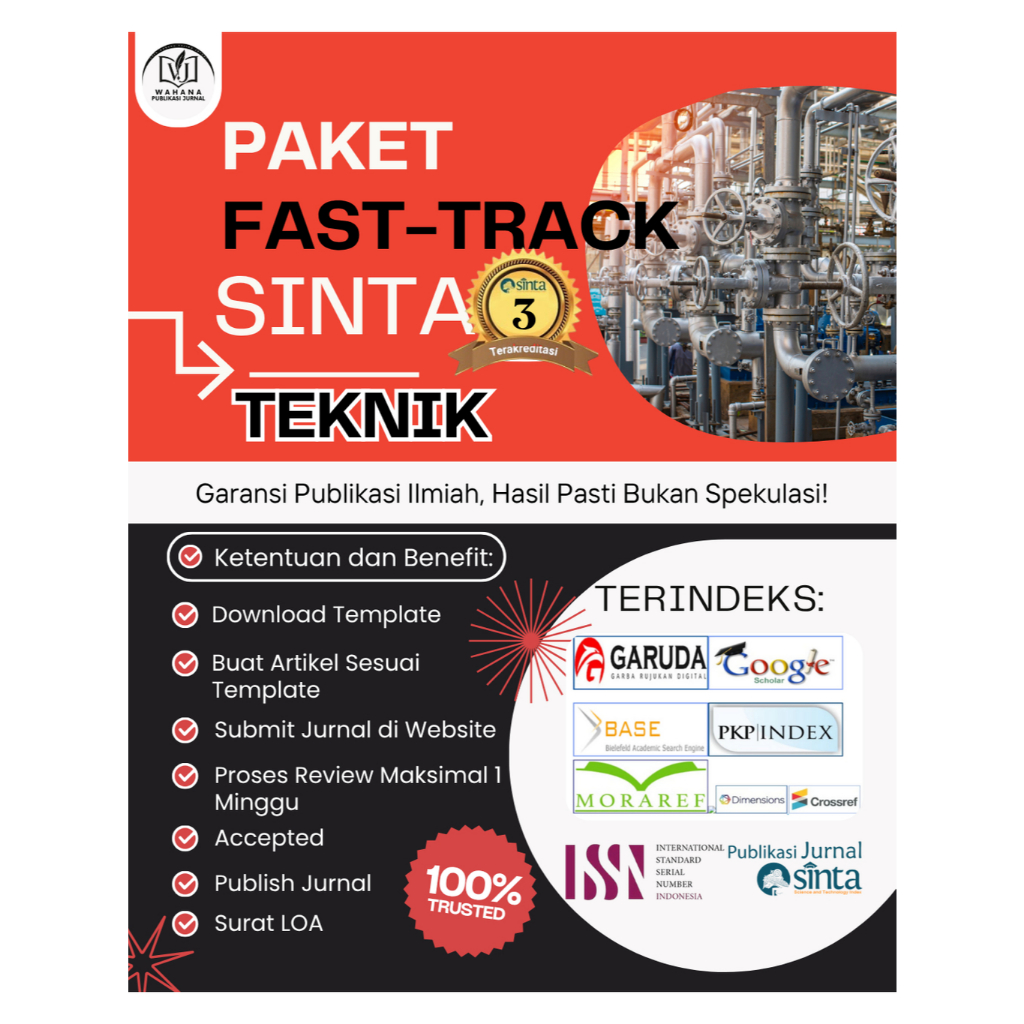 Publikasi Jurnal SINTA 3 Fast-track Scope Teknik