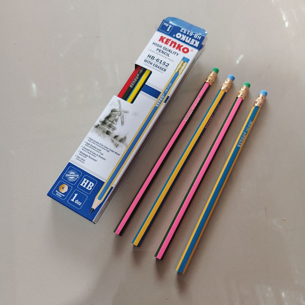 

1 Pak Pensil HB Kenko 6152 Isi 12 Pcs