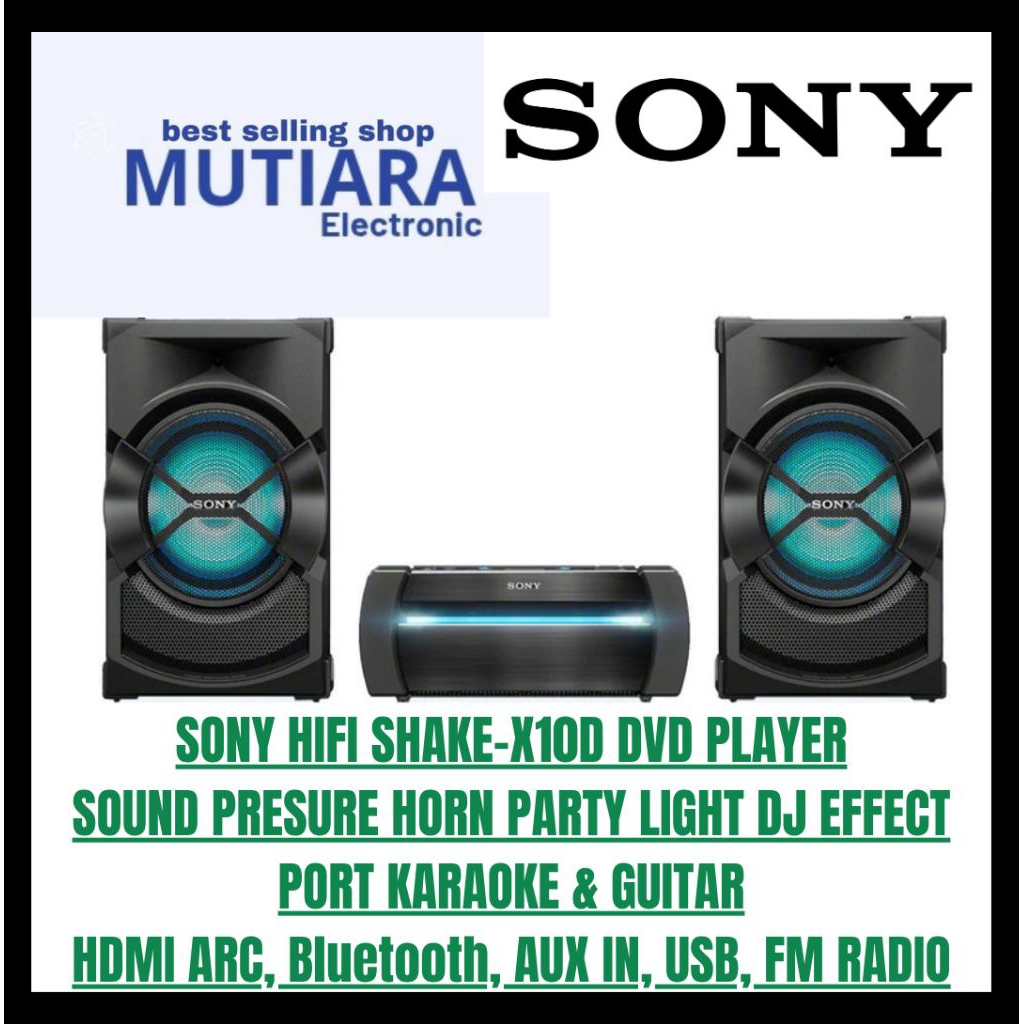 SONY SHAKE X10D / SHAKE-X10D / SHAKEX10D HIFI SPEAKER BLUETOOTH