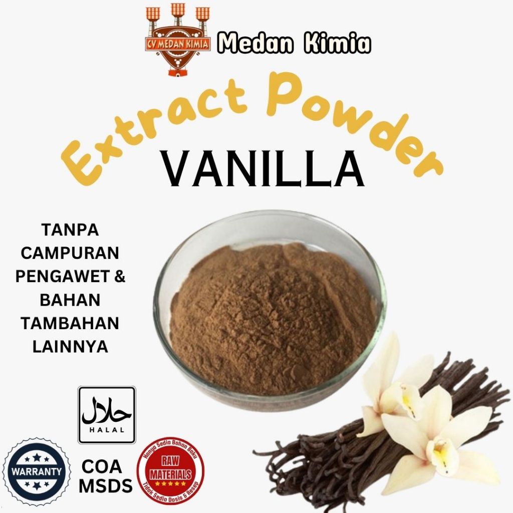 

Bubuk Ekstra Vanila 50gr Food Grade / Extract Powder Vanilla 50gr Tanpa Bahan Campuran Baby Safe