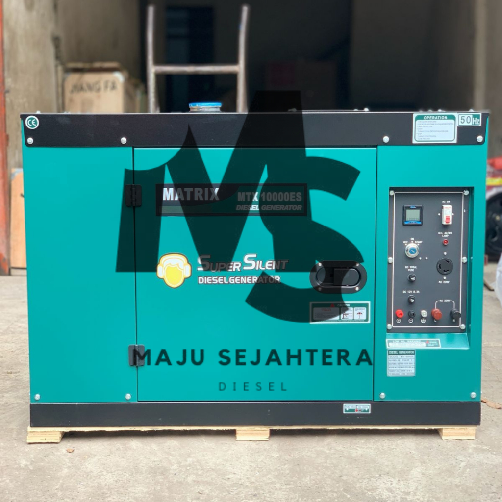 GENSET SILENT SOLAR 8500 WATT MATRIX MTX10000ES 1 PHASE