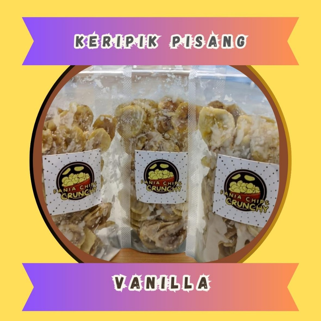 

Kripik Pisang Vanilla Lumer Fania Chips