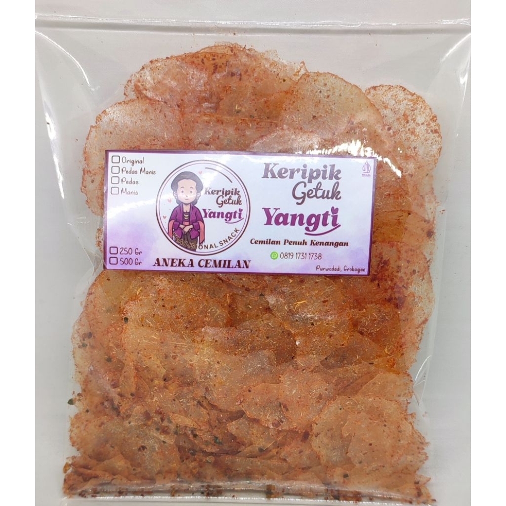 

Keripik Kaca Pedas 250 gr