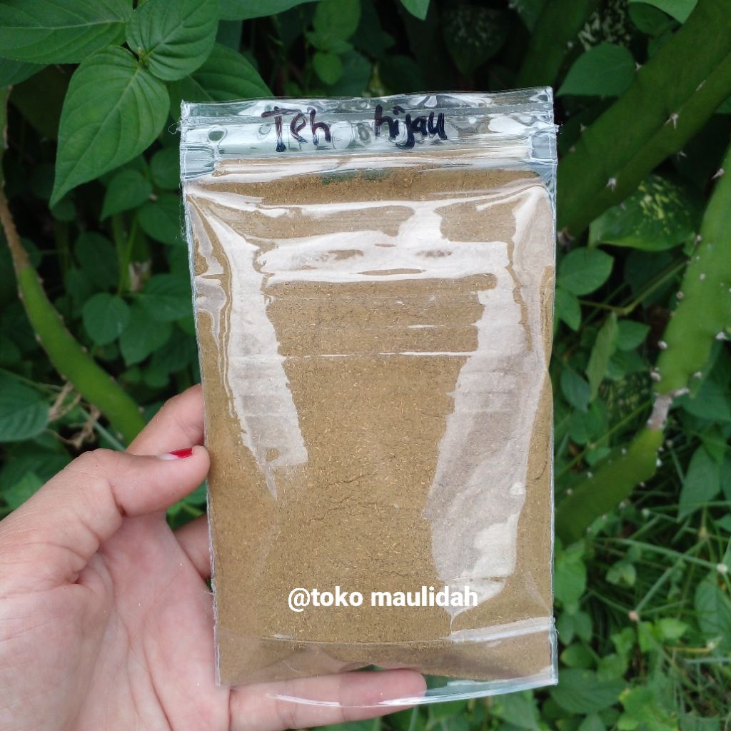 

daun teh hijau bubuk 50g / green tea powder