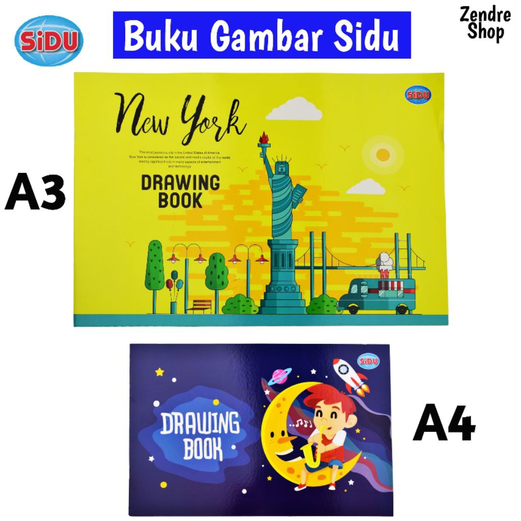 

Buku gambar drawing book A4 dan A3 Sidu