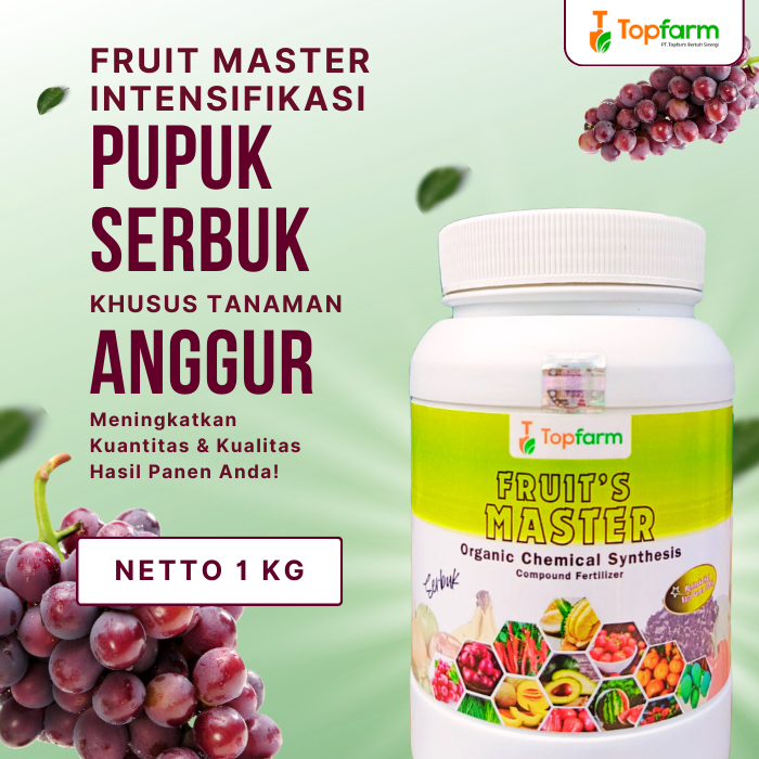 Pupuk Serbuk Topfarm / Pupuk Anggur Cepat Berbuah / Pupuk Anggur Berbuah Besar Dan Manis / Pupuk Ang