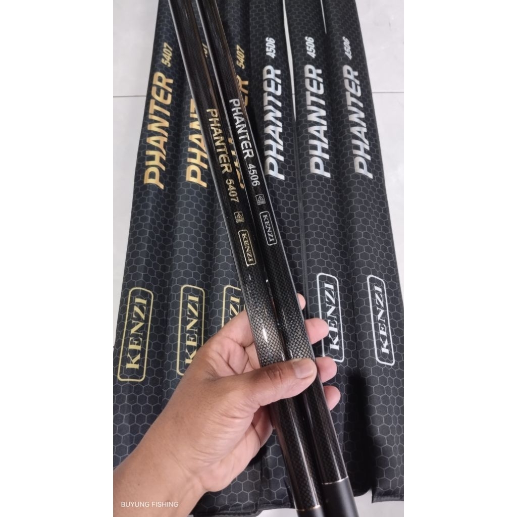 TEGEK KENZI PHANTER CARBON UJUNG SOLID