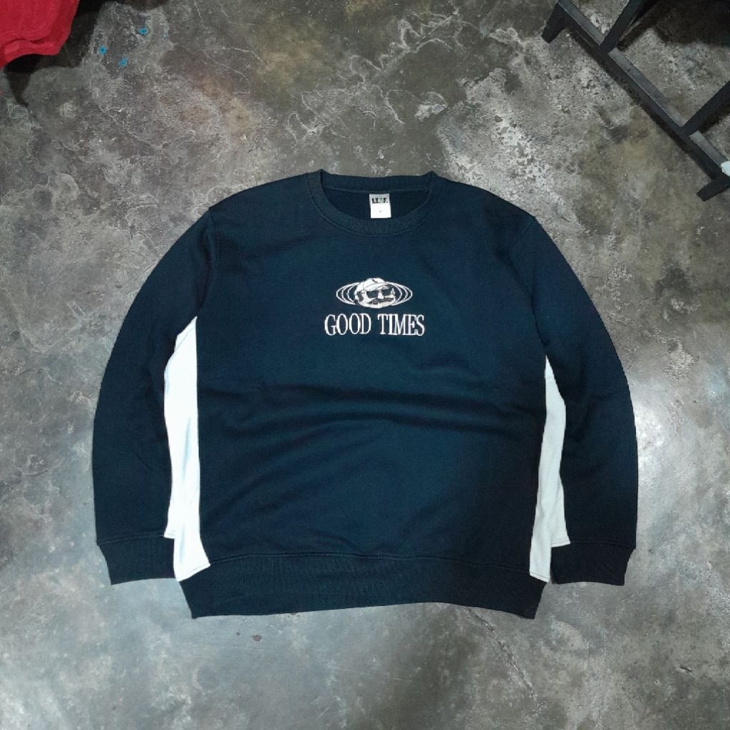 LEAF "GOOD TIMES" CREWNECK BLACK