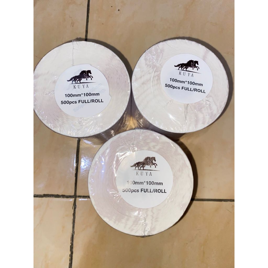 

LABEL THERMAL / STIKER THERMAL 100 X 100 ISI 500PCS