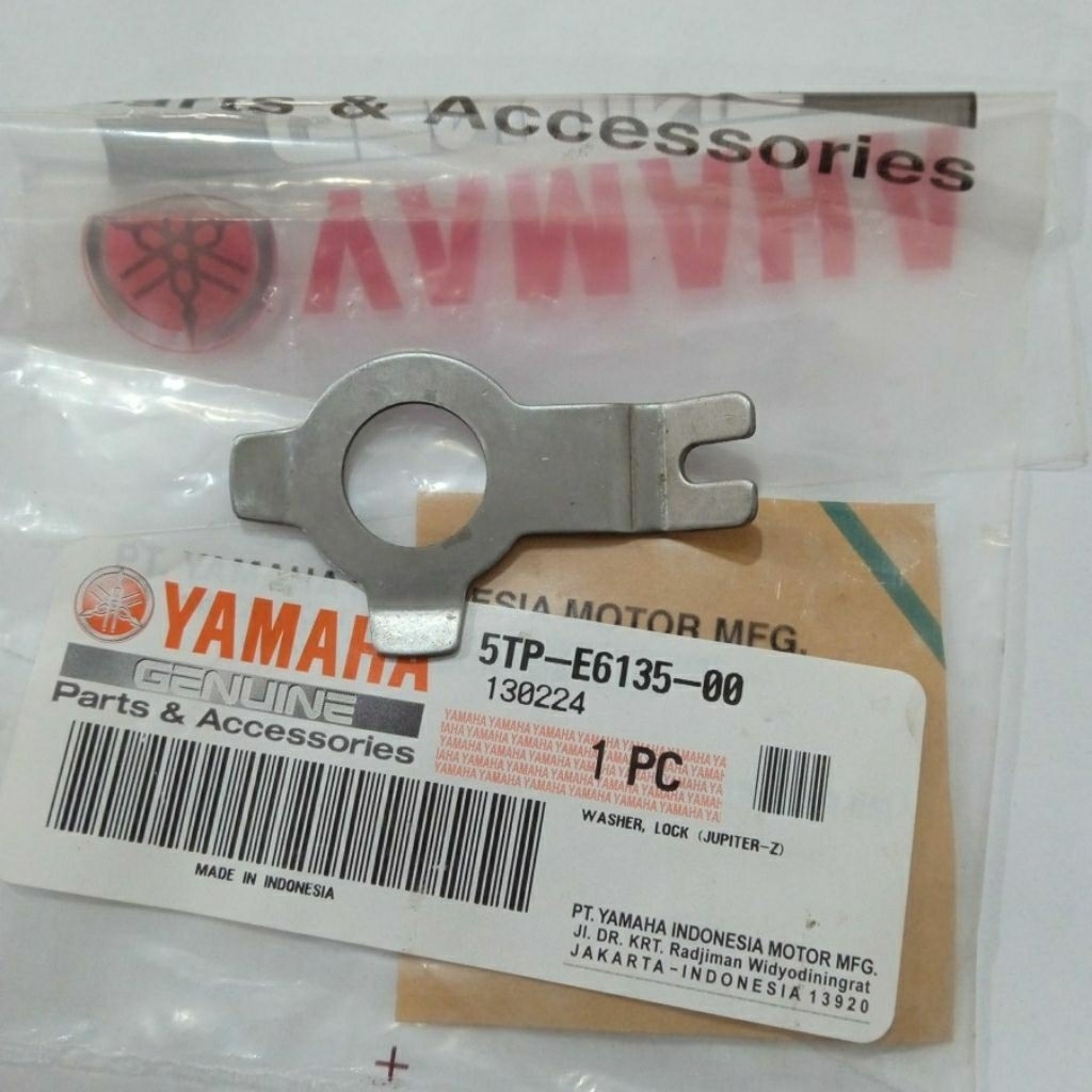 Washer Lock, Plat Kancingan Mur Kopling Original  Yamaha Vega R, Jupiter Z, Crypton 5TP-E6135-00