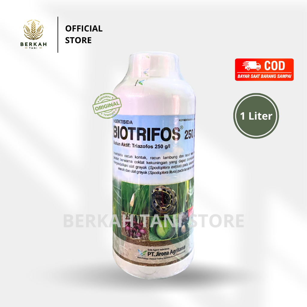 Insektisida Biotrifos 250EC 1 Liter Triazofos Jirona Agritama / Triazofos Insektisida