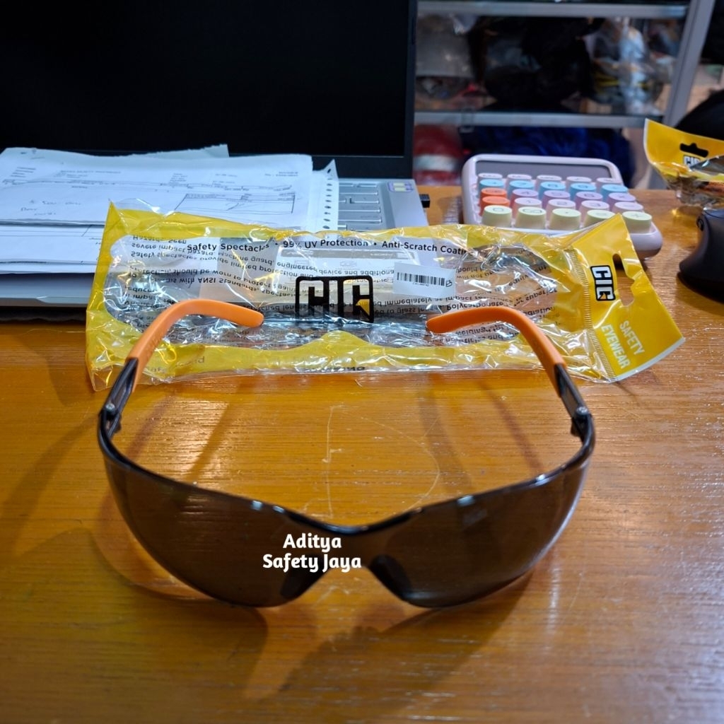 Kacamata Safety CIG Angler Black Original - Safety Glasess Cig Angler Promo