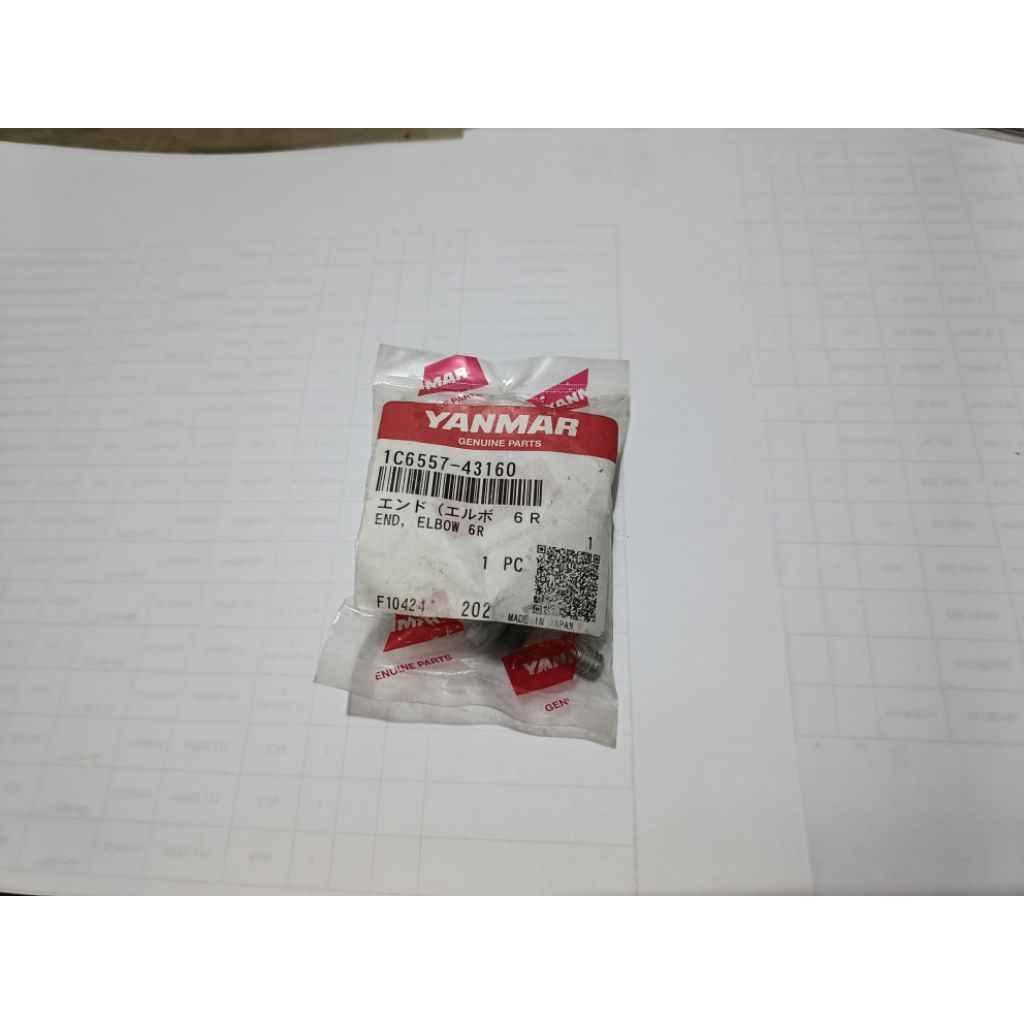 END, ELBOW 6R 1C6557-43160 Sparepart mesin tanam yanmar Ap4