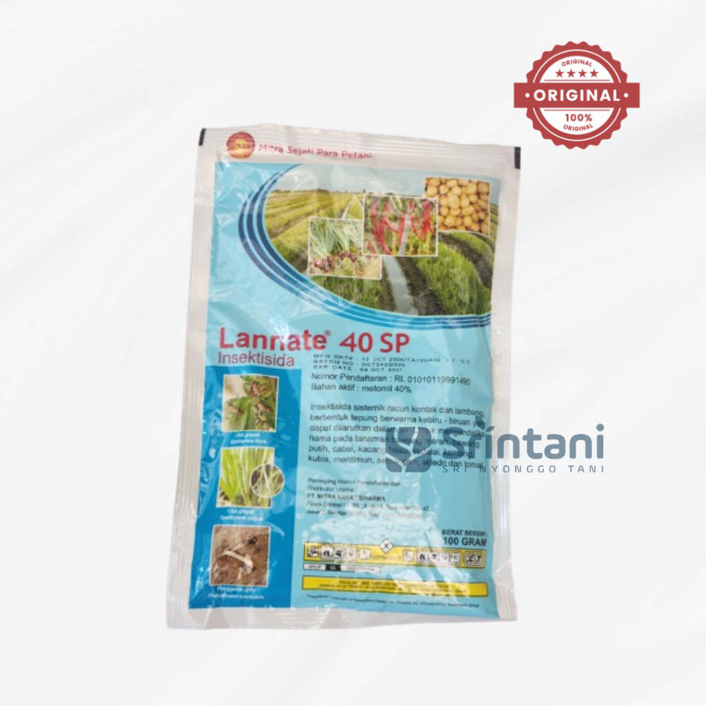 INSEKTISIDA DUPONT LANNATE BIRU 40 SP 100 GRAM / Dupont Lannate