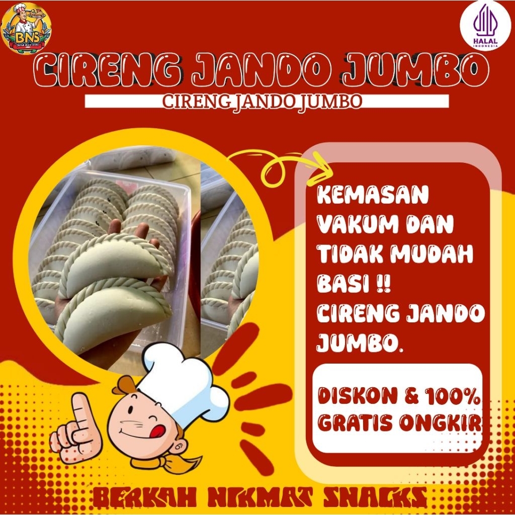 

Cireng Jando Jumbo 3 Pcs 14cm - Camilan Lezat dan Menggugah Selera!