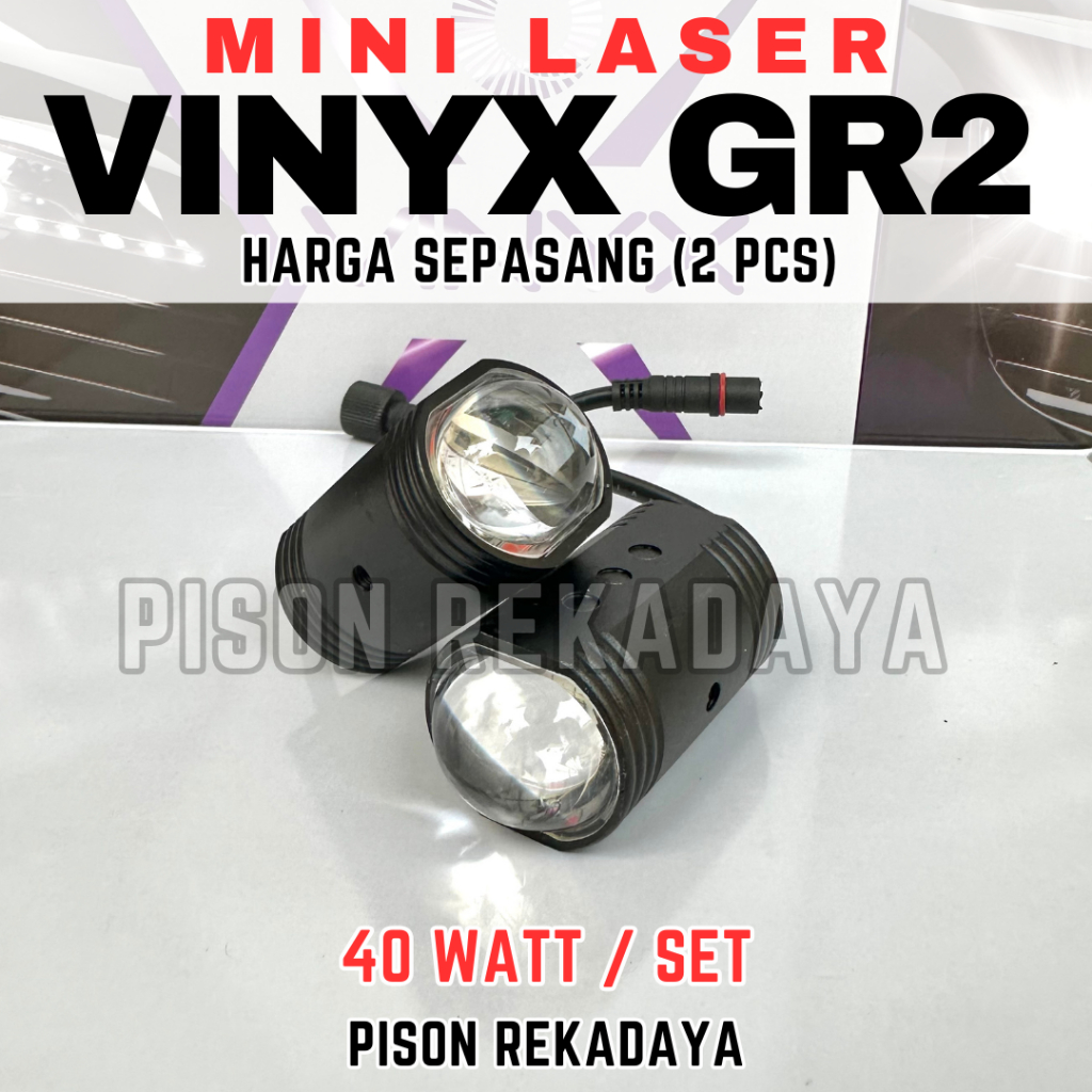 Mini Laser Vinyx GR2 Mini Projie Slim Lampu Tembak Sorot Mobil Motor