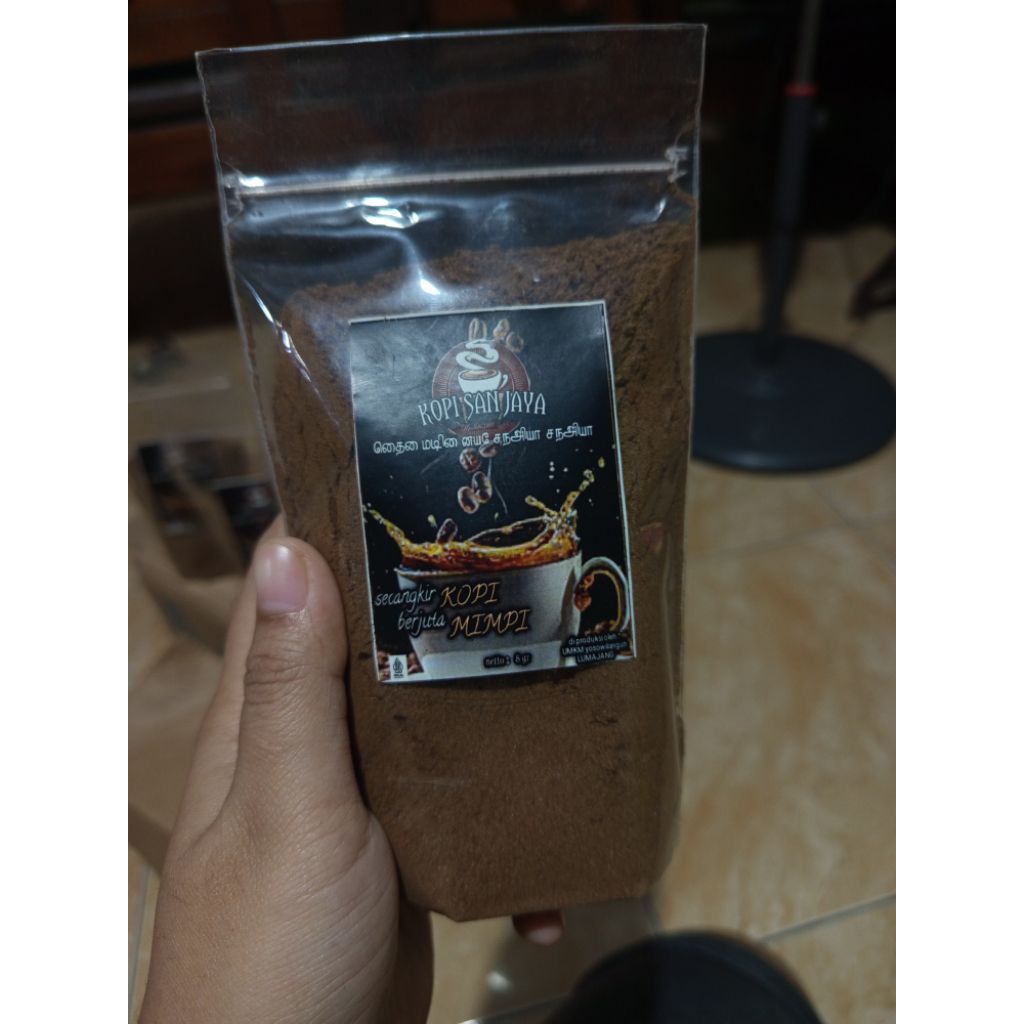 

KOPI SAN-JAYA kopi bubuk kemasan 150 gram bahan kopi liberika/kopi nangka premium